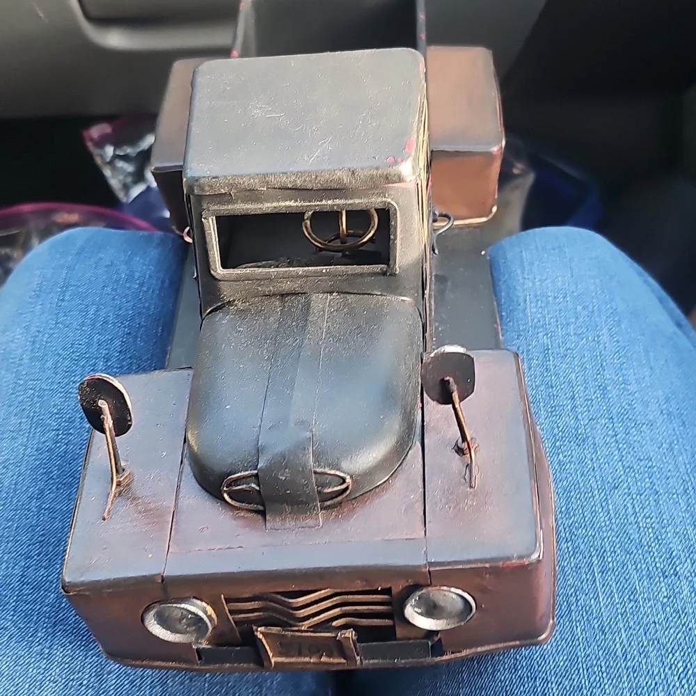 Old Tin Truck 14 Inches Long Unique
